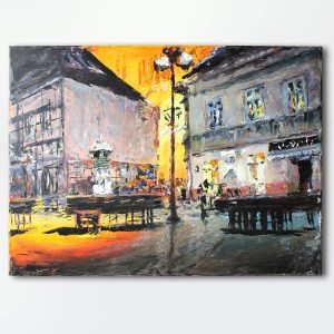 Dolac Market at Night, Zagreb